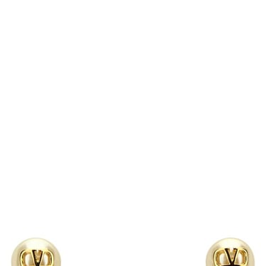 Valentino Garavani Women Ivory Pearls Earrings