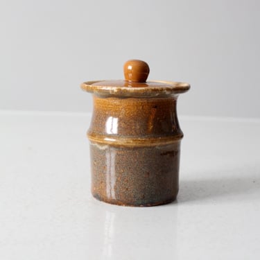 vintage studio pottery jar 