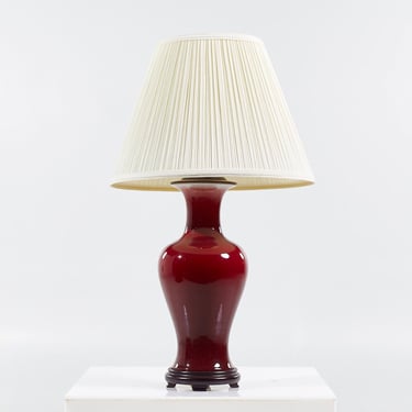 Red Ceramic Table Lamp - Table Lamp 