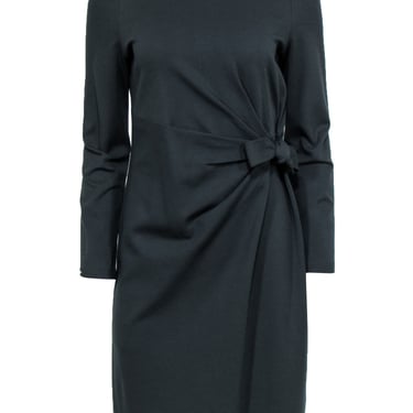 Armani Collezioni - Olive Knit Dress w/ Front Tie Sz 10