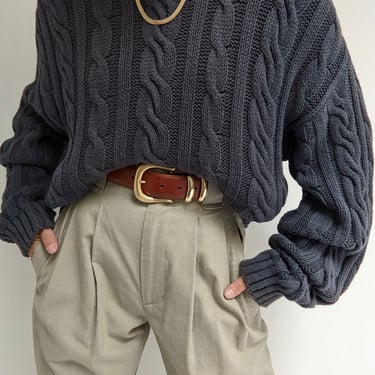Vintage Smoke Cable Knit Sweater