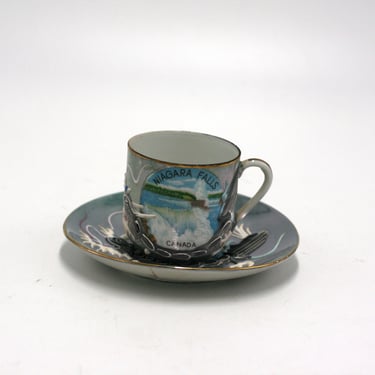 vintage Niagra Falls souvenir cup Dragonware moriage 