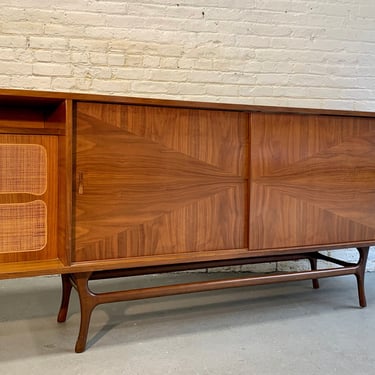 Coming Soon // Extra LONG Mid Century MODERN Walnut Stereo Cabinet / CREDENZA / Media Stand 