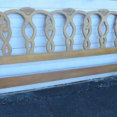 French White Wash Pickling Stain Cherry Wood King Size Headboard 1759