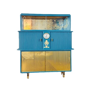 Mid Century Atomic Bar Cabinet, Art Deco Bar Cabinet 