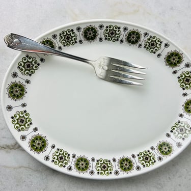 Vintage Johnson Bros Platter, 1960s Malaga pattern Snowhite 2Q ironstone, 12
