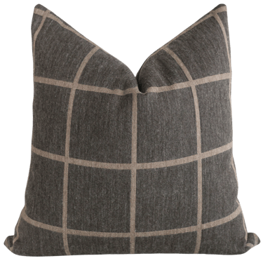 Milk Chocolate Windowpane Pillow Cover