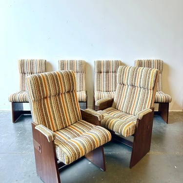 Brutalist style chairs by lane furniture 