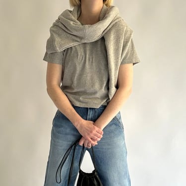 Jungmaven Cropped Lorel Tee - Washed White on Garmentory