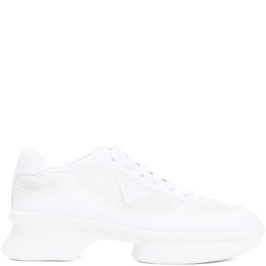 Prada Women Mesh And Re-Nylon Sneakers