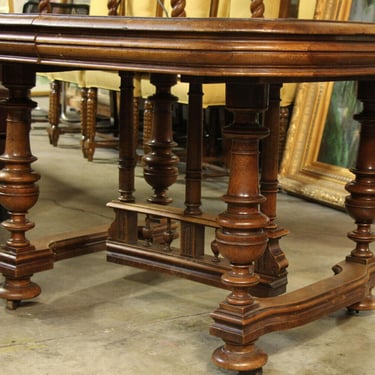 Antique Table, Dining, Square, French, Dark Wood Tones, 19th C., 1800s!!