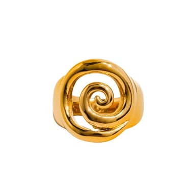 18kt Gold Spiral Ring 