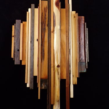 cj/ Wooden Art Sculpture - Ready to hang