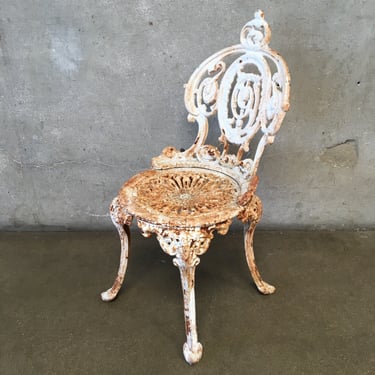 Vintage Cast Iron Garden Chair by Atlanta Stove Works