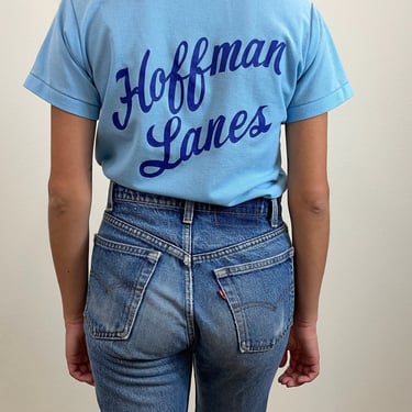 70s Hoffman Lanes bowling polo 
