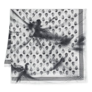 Alexander Mcqueen Men Dragonfly Print Scarf