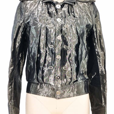 2006 Balenciaga Pleated Metallic Jacket
