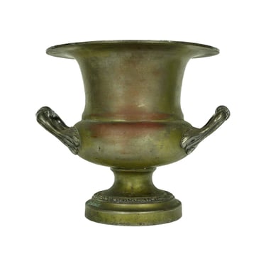 Silver Plated Copper Urn with Ornate Handles