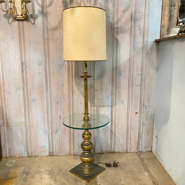 Stiffel Solid Brass Floor Table Lamp