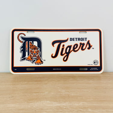 Vintage Detroit Tigers License Plate 