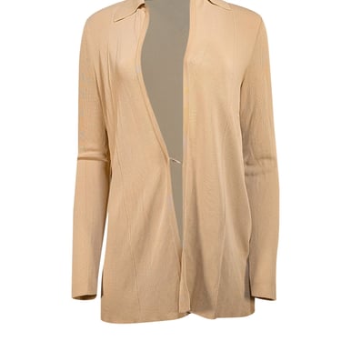 Gucci - Beige Knit Collared Cardigan Sz L