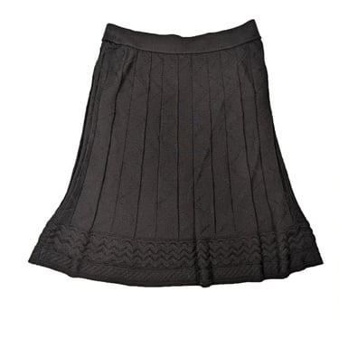 Mission - Black Knit Textured Skirt Sz 10