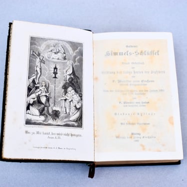 Antique Germany Catholic Pocket Book 1902 German Missal Antique Book Pocket Prayer Book 