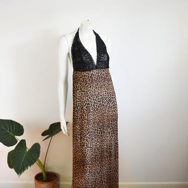 1980s Petra Leopard Nightie - L 