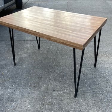 Hairpin leg formica table 44x27x30" tall
