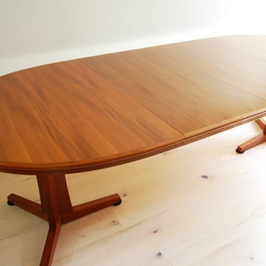 Reserved for Ruth /// Additional Shipping Fee for Scandinavian Mid Century Modern Teak Oval Dining Table with Two Extensions 
