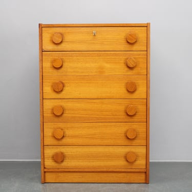 1970s Danish Teak Chest of Drawers 