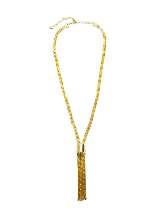 Multi Chain Lariat Necklace