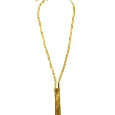Multi Chain Lariat Necklace