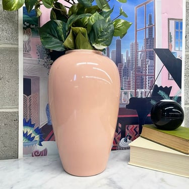 Vintage Royal Haeger Vase Retro 1980s Contemporary + 4304 + Large + Dusty Pink + Ceramic + Flower or Plant Display + Home and Table Decor 