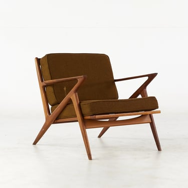 Poul Jensen Mid Century Danish Walnut Z Lounge Chair - mcm 
