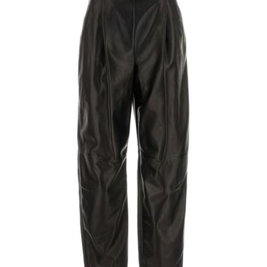 Giorgio Armani Woman Black Leather Pant