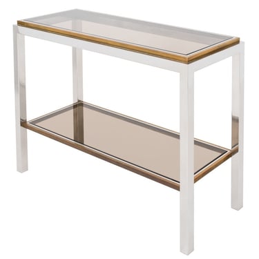 Willy Rizzo &quot; Flamina&quot; Two-Tier Console Table