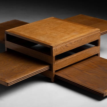 Tetra Legno Coffee Table by Bernard Vuarnesson