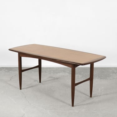 Mid-Century Modern Swedish Teak Coffee Table from HMB Möbler Rörvik, 1950s 