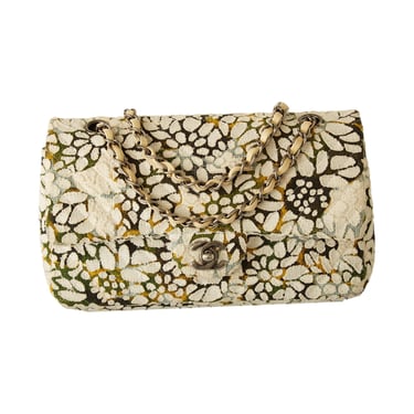 Chanel Floral Tweed Flap Bag