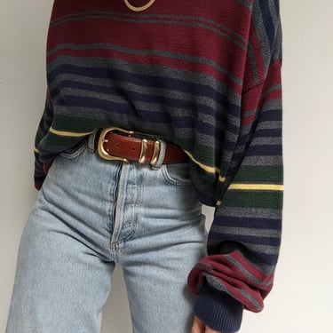 90s Nautica Colorful Striped Sweater