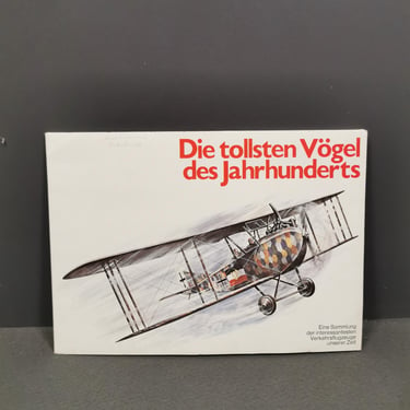 Die tollsten Vögel des Jahrhunderts  / Set of 10 Posters of Historic Airplanes, Aviation Collectible 