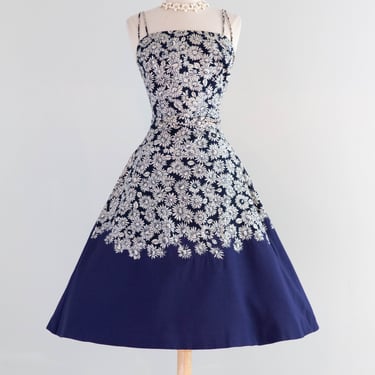 Rare 1950's Designer Betty Higgins Originals Summer Dress made in Hawaii / SM