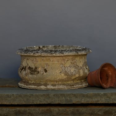 Small 18th Century Oval Shaped French Stone Urn