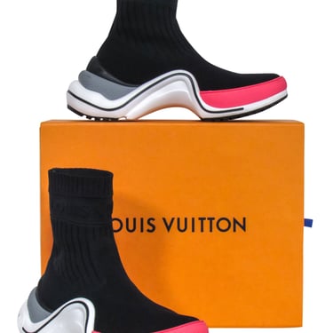 Louis Vuitton - Black, White & Red Archlight Sock Trainers Sz 11