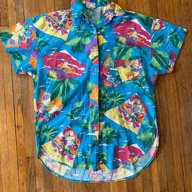 80's Bang Wear Hawaiian Button Up Shirt 