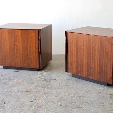 Pair of Mid Century Walnut Nightstands by John Kapel for Glenn of California 