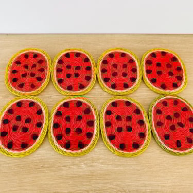 Vintage Watermelon Coasters - Set of 8 