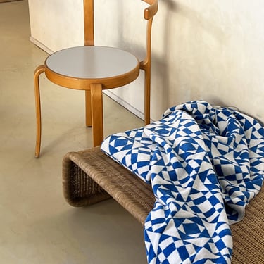 Bright Blue Quilted Towel