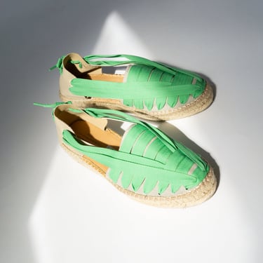 Soc Trail Espadrille in Bright Green/Natural